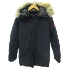 カナダグース CANADA GOOSE ジャスパー ダウンジャケット コヨーテファー ジップアップ 比翼ボタン XS 黒 ブラック 68F8490 1104のサムネイル