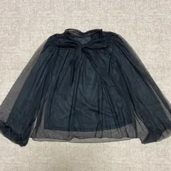 BONLECILL noir チュールブラウス