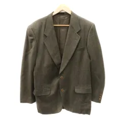 コムサデモードメン COMME CA DU MODE MEN テーラードジャケット ミドル丈 シングルボタン 総裏地 M カーキ /YK23