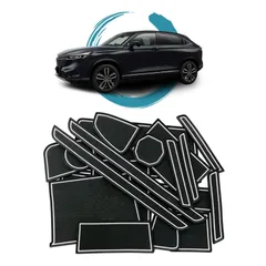 【特価セール】ラバーマット 滑り止めシート インテリアラバーマット アクセサリー 専用 ポケットマット rv 引っ掻きキズ防止 ヴェゼル ノイズ軽減 ホンダ 15枚 新型 カスタムパーツ YEEPIN ホワイト