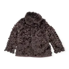 Real Fur レッキスラビット 本毛皮 リアルファー リバーシブル コート ジャケット サイズ 40 /レディース/毛皮/ファー