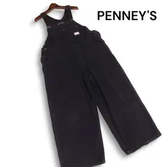 PENNEY'S × FREAKS STORE ペニーズ フリークスストア別注★ デニム オーバーオール サロペット パンツ Sz.F レディース 黒