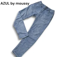 AZUL by moussy アズール マウジー USED加工 ストレッチ スキニー スウェット ドビー デニム パンツ ジーンズ Sz.XS メンズ