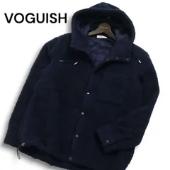 VOGUISH ヴォーギッシュ ルパート 秋冬 ボア★フリース フーディー ブルゾン ジャケット Sz.M メンズ 紺 ネイビーのサムネイル