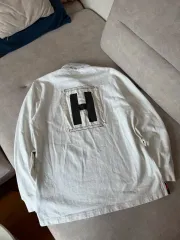 Tommy Hilfiger ビックロゴワッペン ラグビー カラーTシャツ 105XL-110XXL (希少実物)