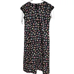 B061 MACKINTOSH PHILOSOPHY マッキントッシュフィロソフィー ワンピース ノースリーブ ひざ丈 ロング 花柄 フラワー レディース 36