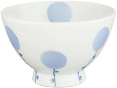 【特価商品】奥川陶器 波佐見焼 お茶碗 ご飯茶碗 飯碗 大 花風船 青 ブルー 247620 商品サイズ:約11.7×11.7×7.4cm