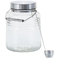 【数量限定】アデリア(ADERIA) 【 MCコンテナー3L 日本製 化粧箱入 815 】 梅酒瓶 保存容器 梅瓶 保存瓶 米びつ ステンレスキャップ ガラス瓶 ガラス キャニスター 密閉容器 調味料入 瓶 密閉 コーヒー豆のサムネイル
