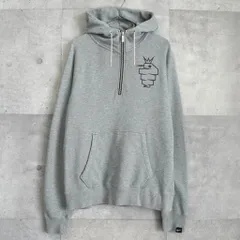 【NEW YEAR SALE 60%オフ 1/4(Sun)までの限定セール】ナイキ ハーフジップ ロゴ パーカー グレー