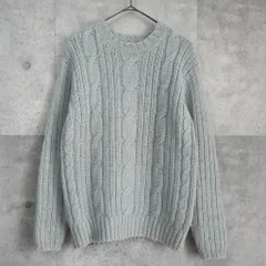 ポールスミス ケーブル編み アルパカ混紡 ニット グレー