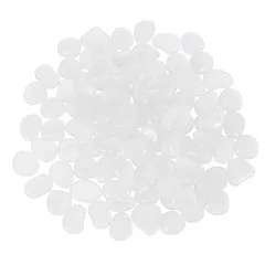 【迅速発送】PATIKIL 光る石 室内外 魚 タンク装飾用 暗闇で光る岩300個 庭 ヤードランドスケーピング 贈り物 ホワイト