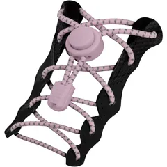 靴ひも ゴム FIVE] 結ばない ほどけない靴紐 スニーカー シューレース [HIGH 伸びる スポーツ アウトドア 1足分(2本)