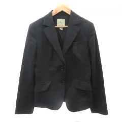 クミキョク 組曲 KUMIKYOKU テーラードジャケット ミドル丈 総裏地 シングルボタン 3 L 黒 ブラック /YK6