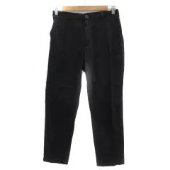 ニコアンド Niko and.. スラックスパンツ アンクル丈 無地 4 L 黒 ブラック /YS4