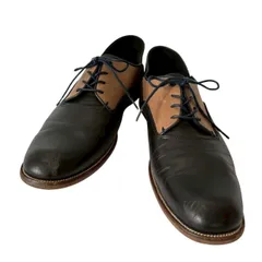 LANVIN on blue ランバンオンブルー ツートンレザーシューズ 黒 茶 1801 202 革靴 シューズ メンズ 27cm