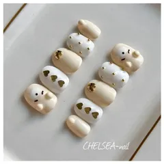 くまちゃんネイル(ホワイト)