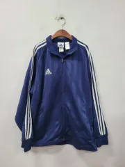 メンズ) アディダス ネイビー 3本線 トラック ジャケット