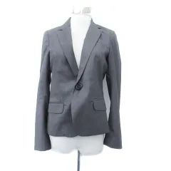 ロペピクニック ROPE Picnic テーラードジャケット シングルボタン ミドル丈 総裏地 38 M グレー /HO41