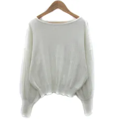 テチチ Te chichi ニット カットソー 長袖 F オフホワイト 白 /YM2