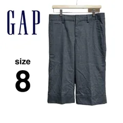 29in / 8【 GAP （ ギャップ ）】ウール混 ハーフパンツ　グレー　大きめ　毛　サイズ8　ベーシック　a104