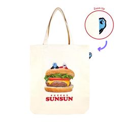 티즈 팩토리 퍼핏 승순 피콧 토트 백 햄버거