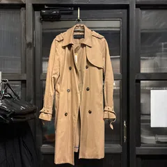 ＠　ザラ ZARA ベーシック BASIC　トレンチ　コート　ベージュ　beige　長袖　春秋冬　AW　Lサイズ 40 11号　お呼ばれ　デート　オフィスカジュアル　食事会