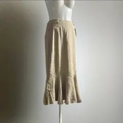 ヨーロッパ ヴィンテージ リネン スカート 80s 90s 高級 ビンテージ Europe Vintage レア 希少 マーメイド