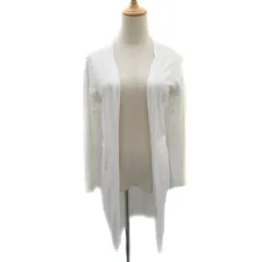 クミキョク 組曲 KUMIKYOKU カーディガン ロング丈 前開き 2 白 ホワイト /YK18