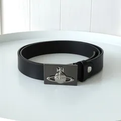 【BlackFriday限定割引３０％オフ】ヴィヴィアン ウエストウッド オーブ レザー ベルト ブラック