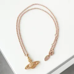 ヴィヴィアン ウエストウッド オーブ ラインストーン GP ピンクゴールド ネックレス