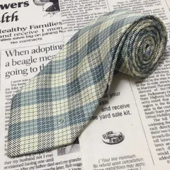 ダンヒル dunhill 良品 微光沢 ネクタイ イギリス製 シルク100% チェック柄 ミックス G-006742 ゆうパケット