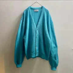 -USA ヴィンテージ カーディガン アメリカ ニット レアカラー ビンテージ