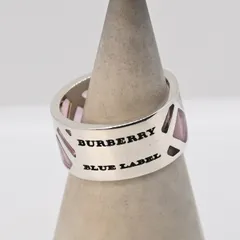 【研磨済】BURBERRY BLUE LABEL シルバー リング 11号 SV925 バーバリー