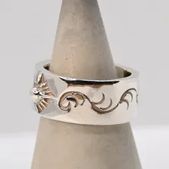 【研磨済】 ARIZONA FREEDOM シルバー リング 14号  太陽神 唐草 silver 925 アリゾナフリーダム