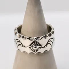 【研磨済】 ARIZONA FREEDOM シルバー リング 太陽神 唐草 23号 silver 925