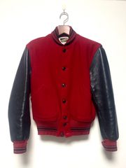 EVISU×塩谷ブラザーズ】 オーストリッチレザー 切替 スタジャン 40