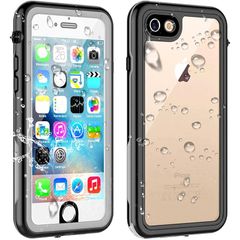 Waterproof Case for iPhone SE3 (3rd Generation) / SE2 (2nd Generation) / iPhone 8 / 7, IP68 Waterproof and Dustproof, Shockproof, Military Standard, Wireless Charging, Fingerprint Authentication, Touchscreen Compatible, Lightweight, with Strap, Perfect for Outdoor Activities, Sports, Beach, and Fishing (1 in total)