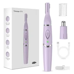 【新登場&1台多役】眉毛シェーバー メンズ USB充電式 鼻毛カッター & レディース 眉毛カッター 顔剃り 産毛剃り エチケットカッター 耳毛カッター 耳毛処理 まゆげそり メンズ IPX7防水 水洗いOK まゆげ シェーバー 顔そり 多機能電動 低騒音 1