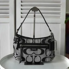 コーチ シグネチャー キャンバス ハンドバッグ ワンショルダーバッグ ブラック F23946