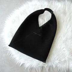 エムエムシックス メゾン マルジェラ メッシュ ジャパニーズバッグ スモール ハンドバッグ ブラック