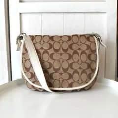 コーチ シグネチャー キャンバス ショルダーバッグ ベージュ