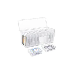 MFDXWCV デッキケース トレカケース トレカ 収納 カードケーストレカ 透明 カード収納 【1+9個セット】 カードストレージ カードボックス 1