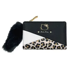 [サンアート] 二つ折り財布 サンリオ ヒョウ柄スリーレザー財布 ハローキティ 