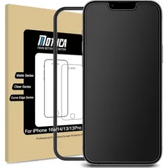 Mothca アンチグレア iPhone 16e/iPhone 14/iPhone 13/iPhone 13 Pro対応 ガラスフィルム 強化ガラス 液晶スクラブガラス 保護フィルム ゲームフィルム サラサラ タッチ感 日本旭硝子製素材 指紋防止 反射防止 0