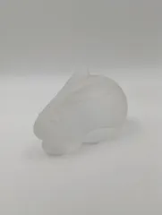 【K-1714】ウサギ型 ガラス ペーパーウェイト