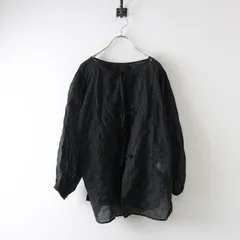 美品 2025 スタジオクリップ studio CLIP チェック柄リボンブラウス F‖ブラック トップス 長袖 【2400014682489】