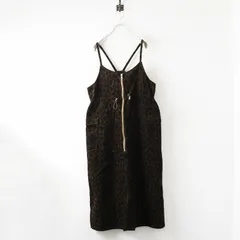 サマンサモスモス ブルー Samansa Mos2 blue アソートコーデュロイキャミワンピース F‖ブラウン ドレス レオパード 【2400014681819】