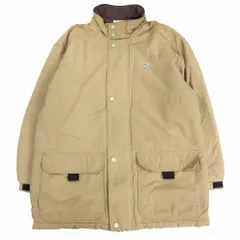 Vintage LACOSTE ラコステ スタンドカラー ジャケット 中綿入り コート ブルゾン 文字ワニ オールド 3 M ベージュ メンズ 【中古】