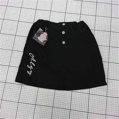 ◇ Θ 【アルジー ALGY】G518903 ブラック系 ガールズスカート Mサイズ 綿100% キッズ 子供服 E  【1509300003234】