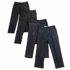 グリーンレーベルリラクシング ユナイテッドアローズ スラックス パンツ 4本 4点セット ネイビー メンズ 【中古】